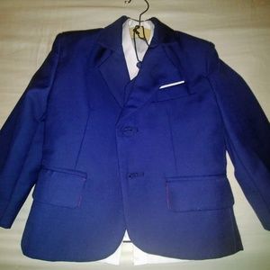 Toddler Boys Navy Blue Suit